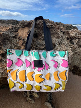 Load image into Gallery viewer, Retro Hebrew + Iwa Hebrew Tyvek Reversible Tote
