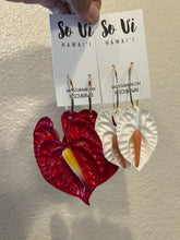 Load image into Gallery viewer, Anthurium Pua hoops
